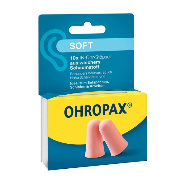 OHROPAX Soft Ear Plugs - Soft Foam In-Ear Plugs -