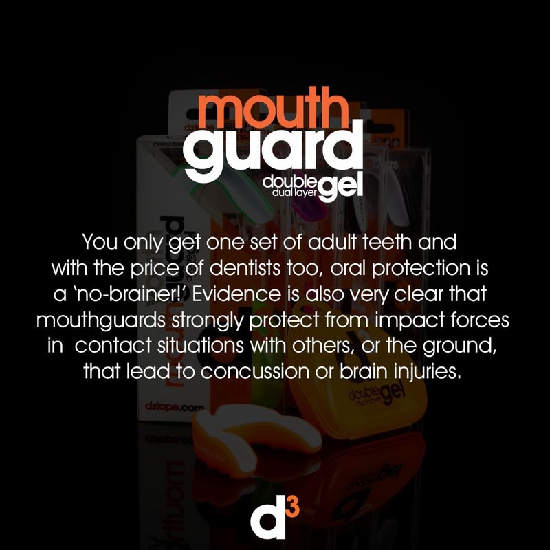 d3 Double Gel Dual Layer Gum Shield Adults Mouth Guard,