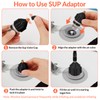 SUP Pumpenadapter, SUP Adapter für Kompressor, SUPs Ventil Adapter mit