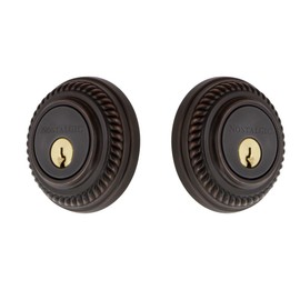 Nostalgic Warehouse Rope Rosette Deadbolt, Timeless Bronze