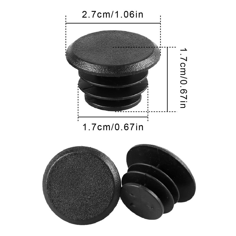 JTKREW Pack of 15 Bike Grip End Caps Bicycle Handlebar