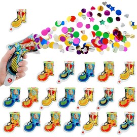 Pack of 20 Party Fireworks Guns Confetti Cannon, Abeillo Confetti Birthday Glitter Paper Bomb Shooter Handheld Party Popper Wedding Pistols