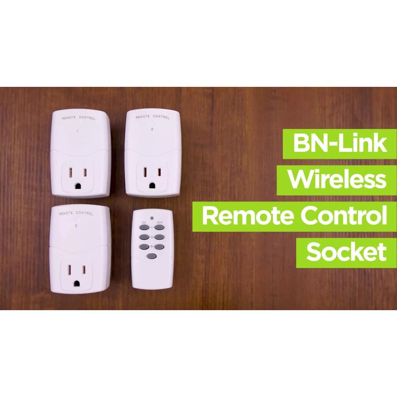 BN-LINK Wireless Remote Control Outlet Switch Power Plug -1 remote