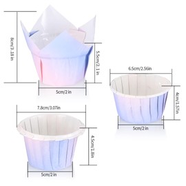 TOOINKCV Pack of 150 Paper Muffin Cases, Cupcake Muffins Moulds, Cupcake Baking Cups Wrapper Liners for Wedding, Birthday, Party, Baking Cups