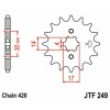 JT Sprockets and Chain Kit for Kawasaki KLX110 A1 2002