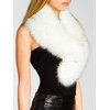 CASPAR STO001 Women Faux Fur Collar, Colour:white;Size:One Size