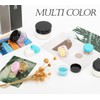 ZEJIA 10pcs Small Travel Containers, Black Sample Containers with Screw