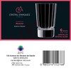 CRISTAL D'ARQUES Macassar Glasses, Kwarx, Transparent, 16.4 x 11 x