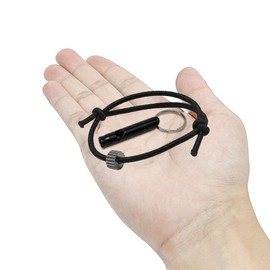 AOKYE Military-Grade Tactical Survival Bracelet - EDC Carbon Fiber Tungsten Carbide Glass Breaker, Anti-Detach Elastic Wrist Band for Car Emergency Escape 2 Pack