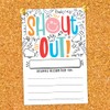 m&h invites Doodle Shout Out Cards For Teachers, Students, Employees,