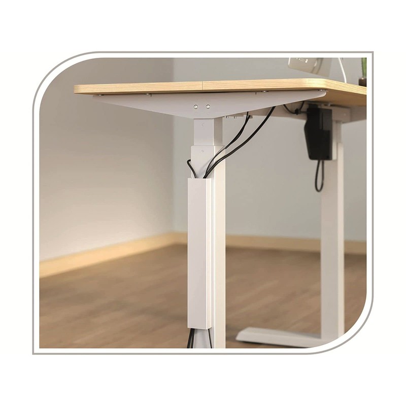 PureMounts® Kabelkanal für Schreibtische, magnetische Befestigung, 35cm, weiß