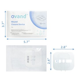 Wound Closure Strips,2pcs Butterfly Bandaids Laceration Closures Kits Bandages for Big Wound Care- Hospital Grade Rapid Skin Closure for Home, Outdoor