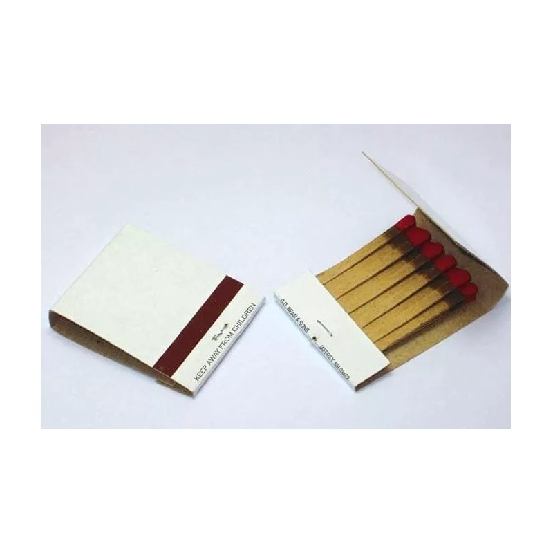 D.D Bean & Sons 50 Plain White Matches Matchbooks for