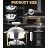Beviliu 6QT Chafing Dishes for Buffet, 1 Pack 6QT Food