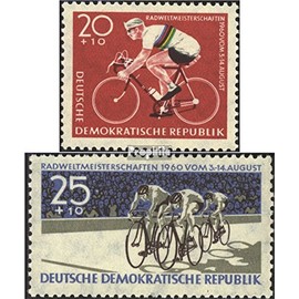 Prophila Collection DDR 779-780 (complete edition) stamped 1960 cyclists (stamps for collectors) bicycles