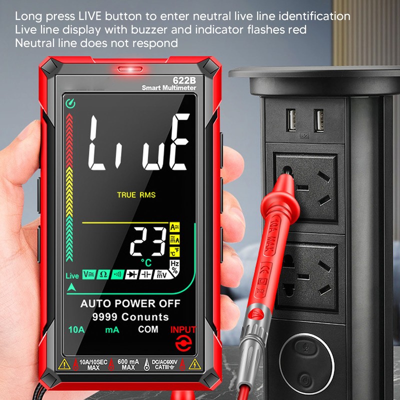 Digital Multimeter Kit Smart Touch Large Screen Rechargeable High Accuracy