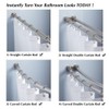 Uigos Shower Curtain Rings for Bathroom - Stainless Steel, Set