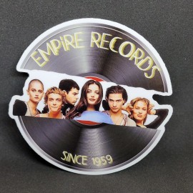 MoonlightJadeArt Sticker - Empire Records since 1959 Record Stickers with Cast Sign Black CLASSIC