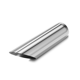 LCGP 3" Inlet Exhaust Tips, 3" Inlet x 3.5" Outlet x 12" Overall Length, Weld On, Polished, Universal Stainless Steel Diesel Exhaust Tailpipe DT-303512AC