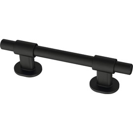 Franklin Brass Adjusta-Pull Francisco (paquete de 5) tiradores ajustables para cajón/manijas de gabinete de 1-3/8 pulgadas a 4 pulgadas agujero centro negro mate puerta de cocina, cajones, aparadores