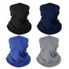 Finvizo 4 Pack Neck Gaiter Breathable Bandana Mask for Outdoor