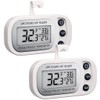 Digital Frigerator Thermometer, Waterproof Fridge and Freezer Thermometer 2 Pack,