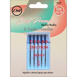 Clover Best Premium Machine Needles Denim, 5 Piece