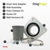 Gardus SnugDryer Space-Saving Dryer Vent Connection Kit, Only For New