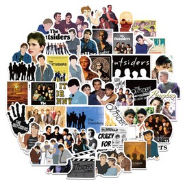 The Outsiders Stickers for Water Bottles 50 Pcs Cute, Waterproof, Beautiful and Fashionable, Suitable for Cups, Phones, Bicycles, Guitars, Suitcases, Ultra-durable Vinyl.