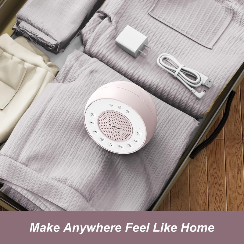 Housbay White Noise Machine with 31 High Fidelity Soothing Sounds,