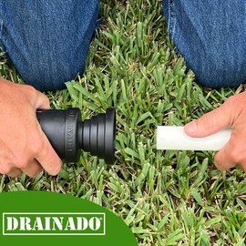 DRAINADO - Multi Vacuum Hose to PVC Pipe Adapter - Help Unclog A/C Drain Lines Effortlessly - No More Reducers, Duct Tape or Makeshift Tools - Compatible with Various Vacuum Hoses and PVC Pipes Sizes
