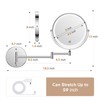 FASCINATE Rechargeable Wall Mounted Makeup Mirror with Lights and Magnification,