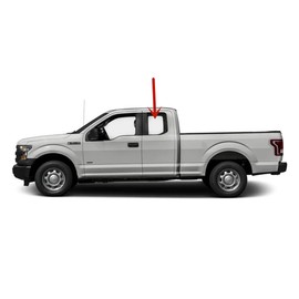 Driver Left Side Rear Door Window Door Glass Compatible with Ford F150 2015-2020 / F250 F350 F450 F550 2017-2022 Super Cab/Extended Cab Pickups Models