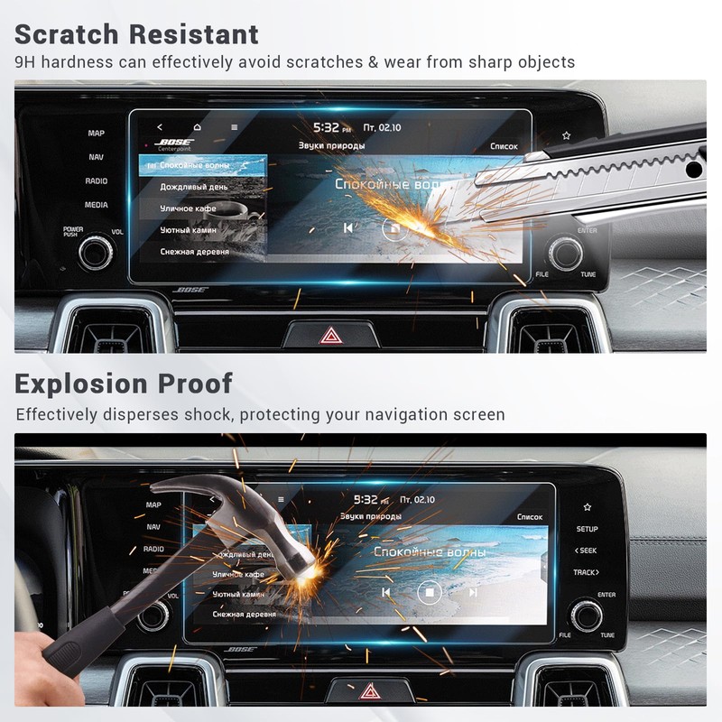 YEE PIN Kia Sorento 2022-2024 Screen Protector for 10.25In Navigation