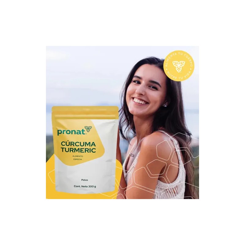 Suplemento Curcuma Turmeric Polvo (300 Gr) - Pronat Natural