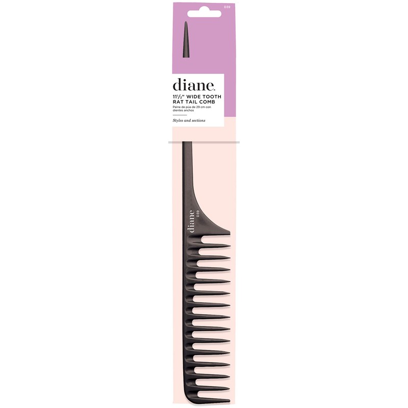 Diane Large Tail Comb, 11.5 Inch, Color may vary