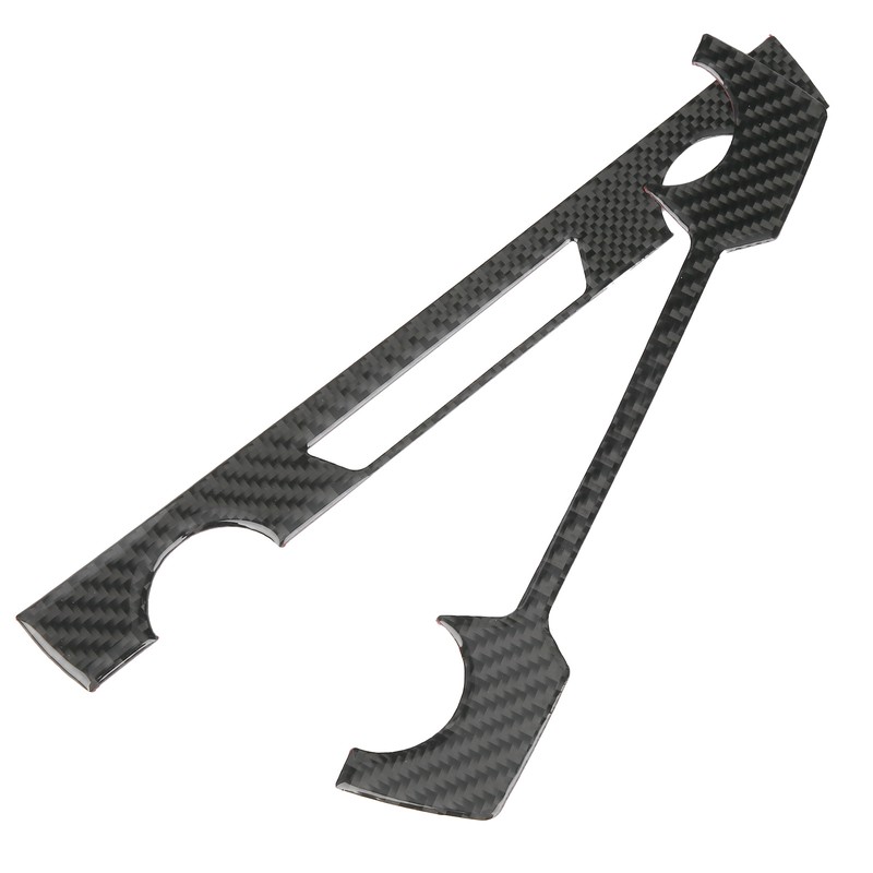 Center Console CD Panel Trim Cover Carbon Fiber Decoration Fit