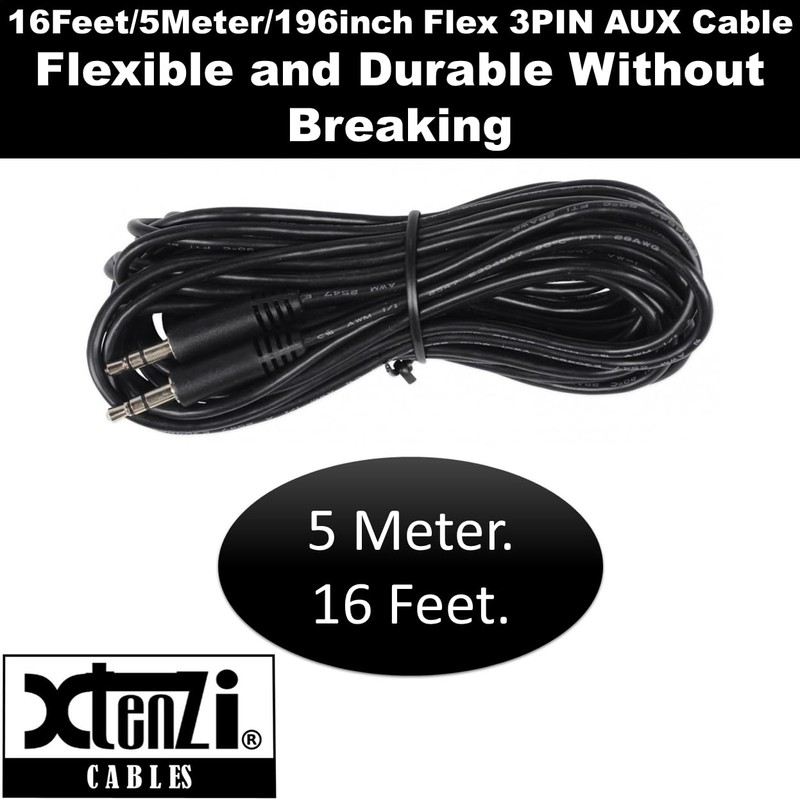 Xtenzi 3Pin Jack Flex Cable Wire Accessory for Bass Remote