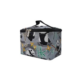 NGIL Travel Cosmetic Bag Makeup Bag Organizer for Women and Girls (Panda Life-Black)