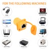 QIANRENON 90° Angle RJ45 Panel Mount Network Adapter CAT6 RJ45