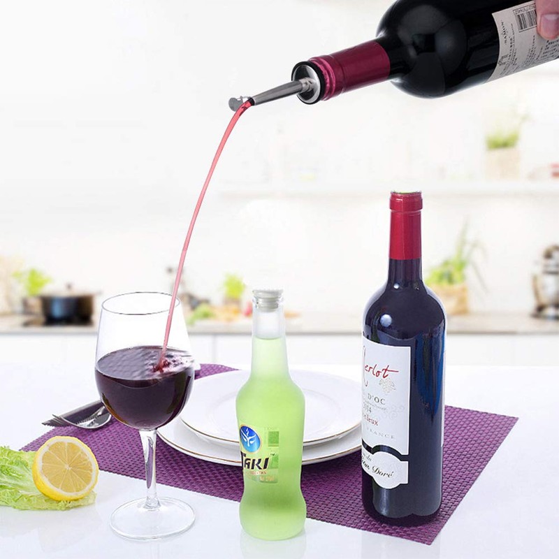 Foccts Pack of 4 Bottle Pourer Nozzle-Spout for Spirits, Spout