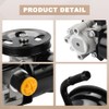 QCESEV Power Steering Pump with Pulley & Reservoir Compatible with