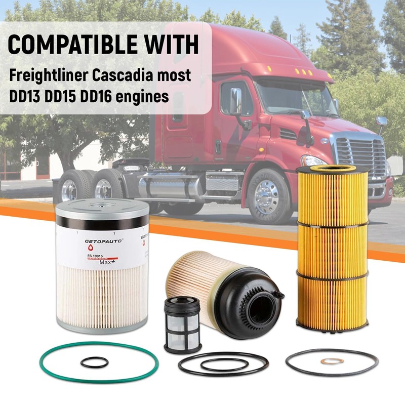 GETOPAUTO PF9908 Fuel Filter P551005 Oil Filter FS19915 Fuel Water