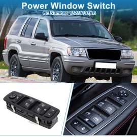 A ABSOPRO Power Window Switch No.68289803AB Window Control Switch for Jeep Grand Cherokee 2016-2019 Black