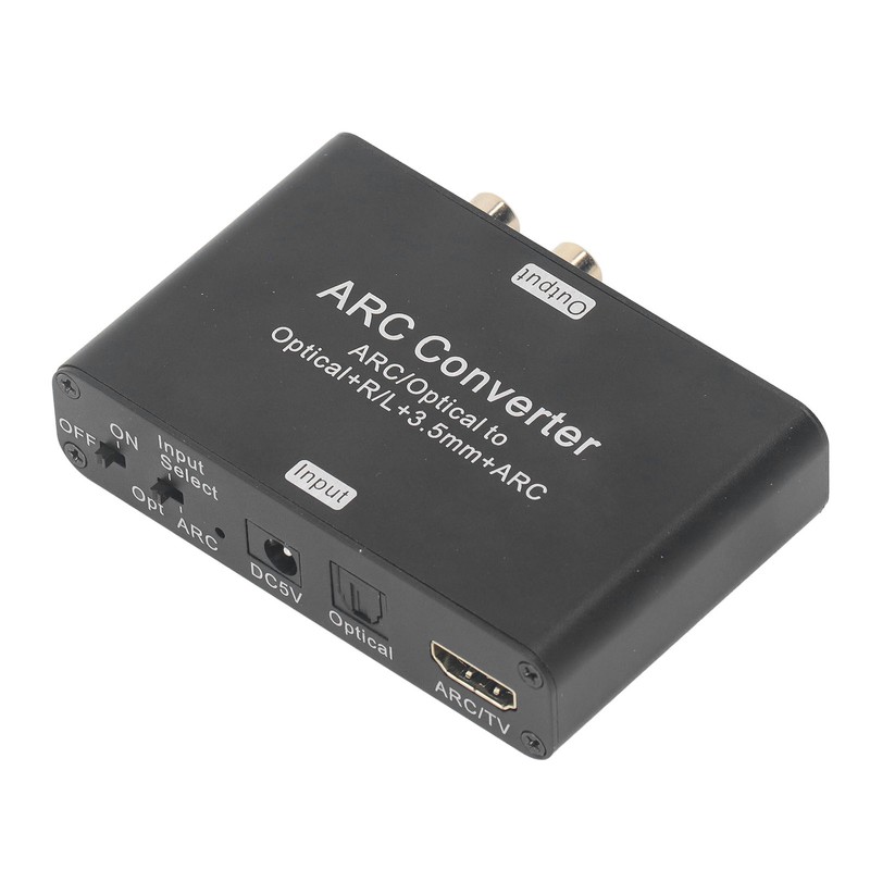 Digital to Analog Audio Converter 192KHZ Optical to RCA 3.5mm