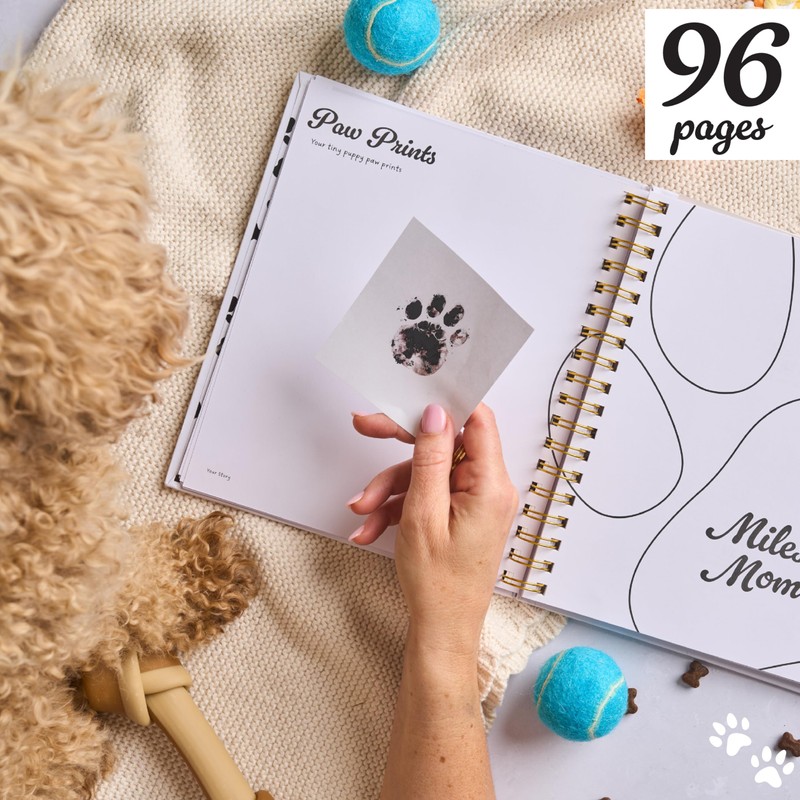 New Puppy Gift – Keepsake Dog Memory Book & Photo