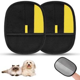 2 Stück Hundewaschhandschuhe, Katzenpflege-Handschuh, doppelseitige Haustierpflege-Handschuhe, wiederverwendbar, elektrostatischer Haarentferner, Fellpflege-Handschuh, Werkzeug