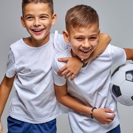 Hisatan Soccer Football Basketball Baseball Bracelet Gifts for Boys Son, Silicone Bead Adjustable Sports Lover Teens Players Team Accessories Jewelry Stuff Gift for 6-16 Years Old Boys Girls