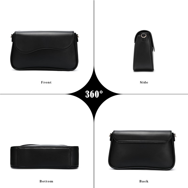 molshine Women's Shoulder Bag PU Leather Shoulder Bag Fashion Messenger