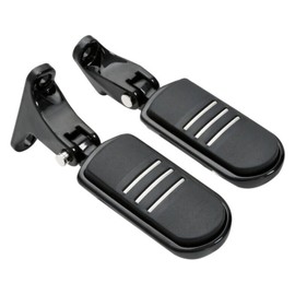 BURANIFUSION Black Rear Passenger Footpeg (Aluminum alloy -1 pair Foot Pegs w/Mount Kit) for Harley Davidson BRPFMMFFHSG11 WEF0685